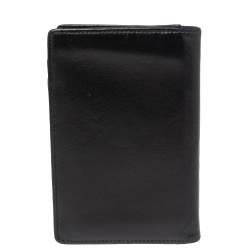 Pre Owned حافظة بطاقات عمل مون بلان ميستيرستوك جلد أسود