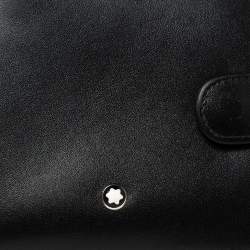 Pre Owned Montblanc Black Leather Meisterstuck Bifold Wallet 