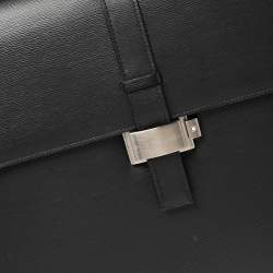 مملوكة مسبقًا Montblanc Black Leather Westside Triple Gusset Briefcase