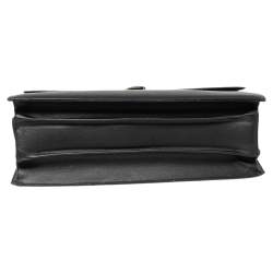 مملوكة مسبقًا Montblanc Black Leather Westside Triple Gusset Briefcase