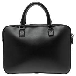 Pre Owned Montblanc Black Leather Sartorial Document Briefcase