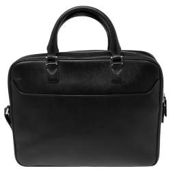 Pre Owned Montblanc Black Leather Meisterstuck Briefcase