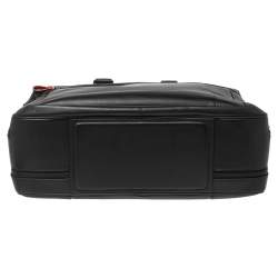 Pre Owned حقيبة مستندات مون بلان جلد أسود