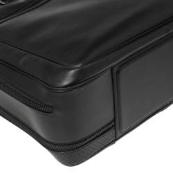 Pre Owned حقيبة مستندات مون بلان جلد أسود