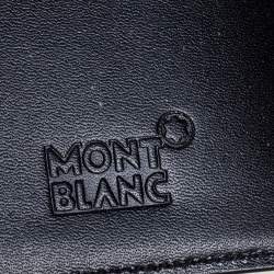 Pre Owned Montblanc Black Leather Meisterstuck Business Card Case