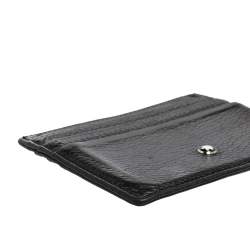 مملوكة مسبقًا حافظة بطاقات مون بلان مايسترستك جلد أسود 6 سي سي