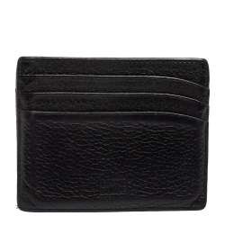 مملوكة مسبقًا حافظة بطاقات مون بلان مايسترستك جلد أسود 6 سي سي