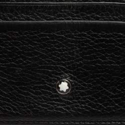 مملوكة مسبقًا حافظة بطاقات مون بلان مايسترستك جلد أسود 6 سي سي