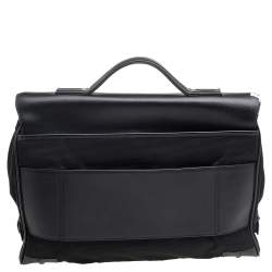 Montblanc Black Leather and Nylon Briefcase