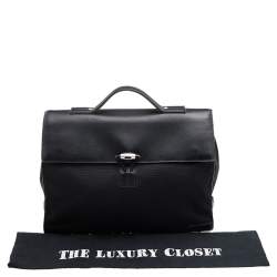 Montblanc Black Leather and Nylon Briefcase