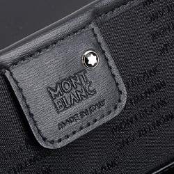 Montblanc Black Leather and Nylon Briefcase
