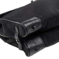 Montblanc Black Leather and Nylon Briefcase