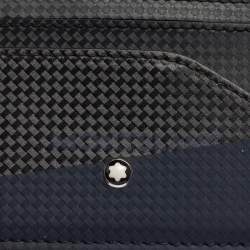 مملوكة مسبقًا حامل بطاقات مونت بلانك جلد أزرق/أسود