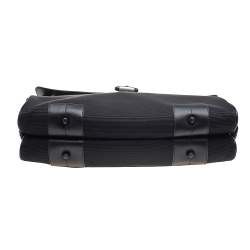 مملوكة مسبقًا Montblanc Black Leather and Nylon Briefcase