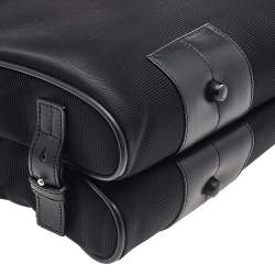 مملوكة مسبقًا Montblanc Black Leather and Nylon Briefcase