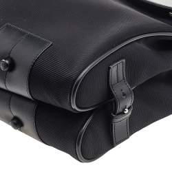 مملوكة مسبقًا Montblanc Black Leather and Nylon Briefcase