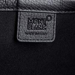 مملوكة مسبقًا حافظة مستندات مونت بلانك ميسترستوك جلد محبب ناعم أسود