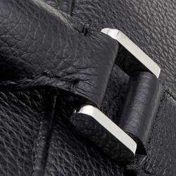 مملوكة مسبقًا حافظة مستندات مونت بلانك ميسترستوك جلد محبب ناعم أسود