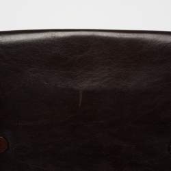 مملوكة مسبقًا Montblanc Dark Brown Leather Flap Document Briefcase