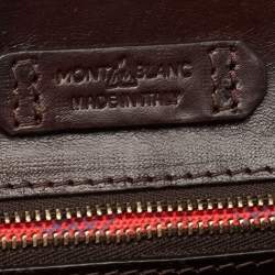 مملوكة مسبقًا Montblanc Dark Brown Leather Flap Document Briefcase