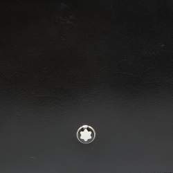 Pre Owned Montblanc Black Leather Meisterstuck Money Clip 6CC Wallet