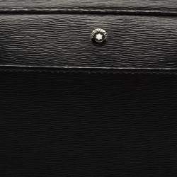 Montblanc Black Leather 4810 Westside Clutch Zip Top