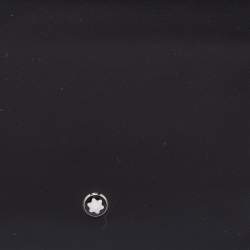 Pre Owned محفظة مون بلان مايسترستاك جلد أسود ثنائية الطي