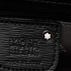 Pre Owned Montblanc Black Leather 4810 Westside Double Gusset Briefcase Bag