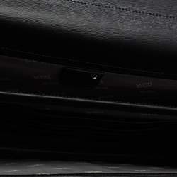Pre Owned Montblanc Black Leather 4810 Westside Double Gusset Briefcase Bag