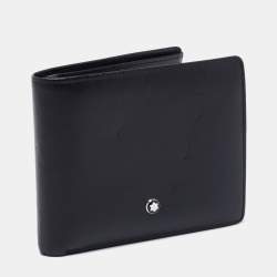 Pre Owned Montblanc Black Leather Meisterstuck 12CC Bifold Wallet