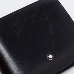 Pre Owned Montblanc Black Leather Meisterstuck 12CC Bifold Wallet