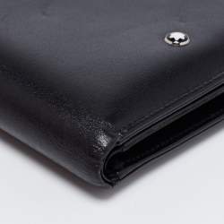 Pre Owned Montblanc Black Leather Meisterstuck 12CC Bifold Wallet