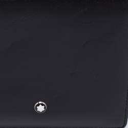 Pre Owned Montblanc Black Leather Meisterstuck 12CC Bifold Wallet