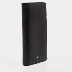 Pre Owned Montblanc Black Leather Meisterstck 14CC Long Bifold Wallet