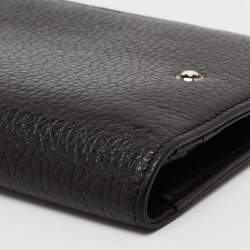 Pre Owned Montblanc Black Leather Meisterstck 14CC Long Bifold Wallet