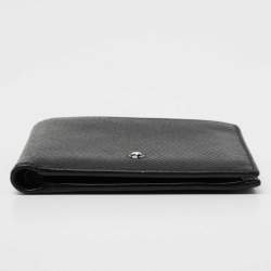 Pre Owned Montblanc Black Leather Meisterstuck Bifold Wallet