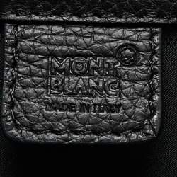 Montblanc Black Leather Meisterstuck Single Gusset Briefcase