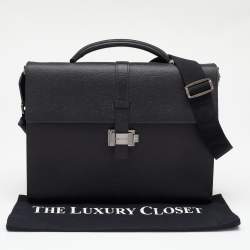 Pre Owned Montblanc Black Meisterstuck Leather Briefcase