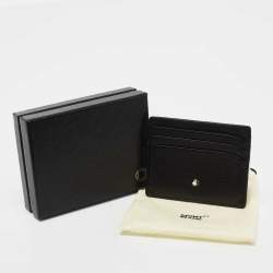 Pre Owned Montblanc Black Leather Meisterstuck Card Holder 6CC