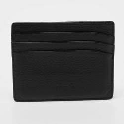 Pre Owned Montblanc Black Leather Meisterstuck Card Holder 6CC
