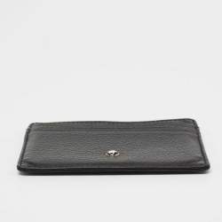 Pre Owned Montblanc Black Leather Meisterstuck Card Holder 6CC