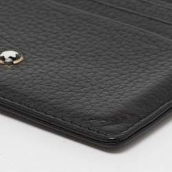 Pre Owned Montblanc Black Leather Meisterstuck Card Holder 6CC