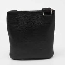 Montblanc Black Leather Messenger Bag