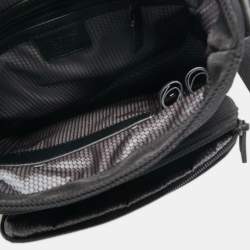Montblanc Black Leather Nightflight Messenger Bag