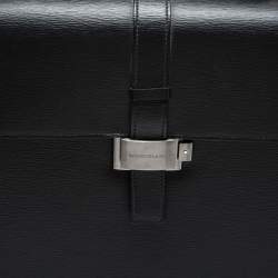 Montblanc Black Leather 4810 Westside Single Gusset Briefcase