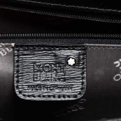 Montblanc Black Leather 4810 Westside Single Gusset Briefcase