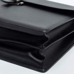 Montblanc Black Leather 4810 Westside Single Gusset Briefcase
