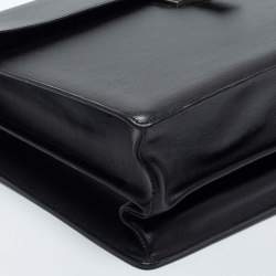 Montblanc Black Leather 4810 Westside Single Gusset Briefcase