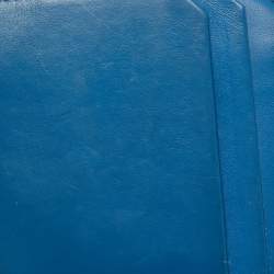 Pre Owned Montblanc Blue Leather Meisterstück Urban Bifold Wallet