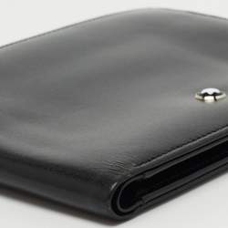 Pre Owned Montblanc Black Leather Meisterstuck Bifold Wallet
